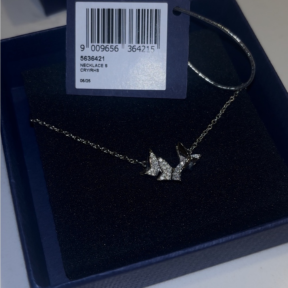 Swarovski Silver Butterfly Necklace with Crystal from Wicked